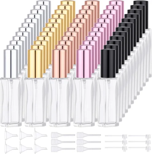 Miniatura 25 de Segbeauty Mini botella de perfume de viaje de 0.1 oz, atomizador de perfume de vidrio, pulverizador de colonia de viaje, botella de spray recargable