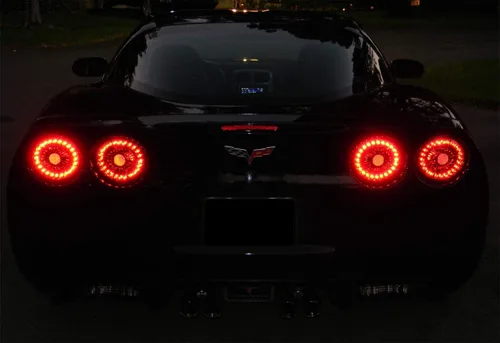 Miniatura 3 de AmeriLite L.E.D - Luces traseras negras para Chevy Corvette/Covette Z06, lado del pasajero y del conductor Negro