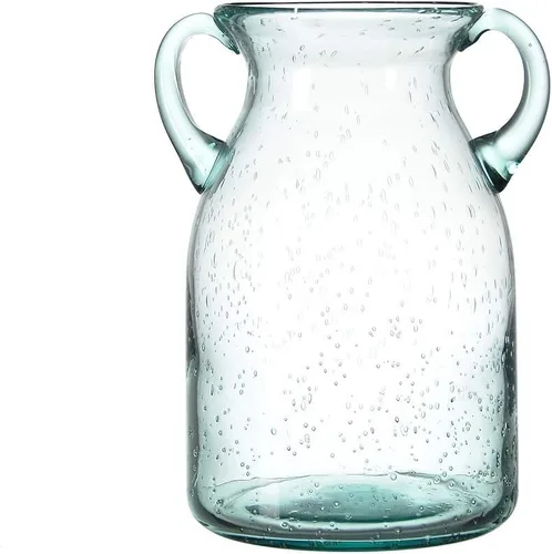 Sunkey - Jarrón de cristal para decoración del hogar, Vidrio, Azul, M