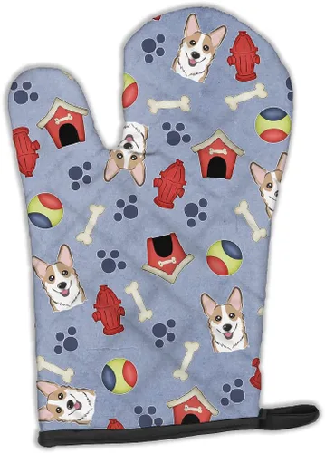 Miniatura 104 de Caroline's Treasures BB4020OVMT Dog House Collection Border Collie - Guante de horno grueso resistente al calor para sartenes calientes y horno