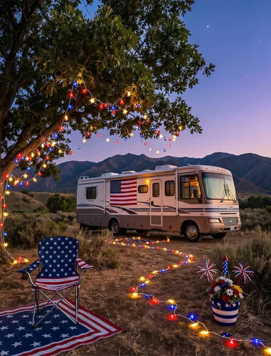 Miniatura 3 de Tira de luces de estrellas rojas, blancas y azules, 8.5 pies, luces de decoración del 4 de julio con 10 luces rojas, blancas y azules, tira de luces
