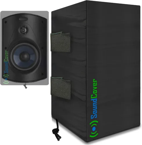 Miniatura 9 de The Original Light Outdoor Speaker Covers para altavoces montados en soporte C - Poliéster 210T premium con revestimiento protector UV plateado