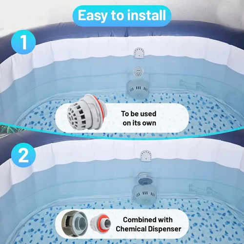 Miniatura 6 de P00260 - Filtro de repuesto para bañera de hidromasaje y spa, con sello, solo para Bestway y Coleman Lay-Z-Spa - Pieza de repuesto de filtro