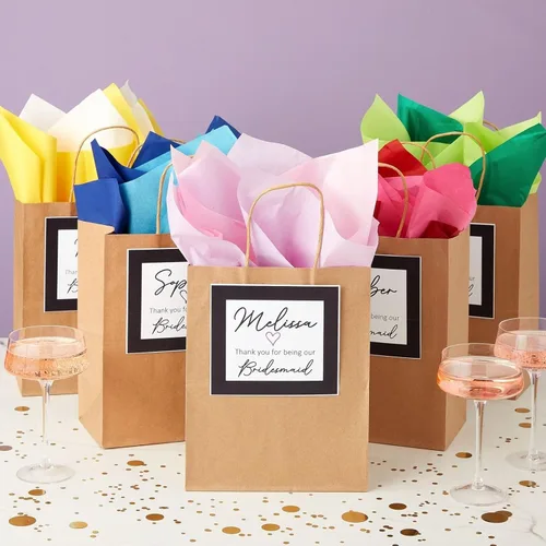 Miniatura 5 de Papel de seda colorido para bolsas de regalo y envoltura, 120 hojas, hojas de papel de regalo para regalos y suministros