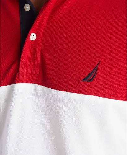 Miniatura 5 de Nautica Polo de manga corta para hombre 100% algodón piqué bloque