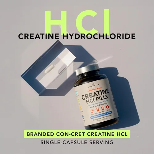 Miniatura 6 de AMANDEAN Complejo de magnesio y paquete de creatina HCl premium. Marca y estudiada. CON-CRET. Fabricado en Estados Unidos. Tronato de magnesio