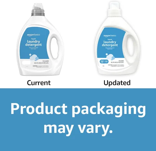 Miniatura 7 de Amazon Basics Detergente líquido concentrado para la ropa, lino limpio, 110 cargas, 82.5 onzas líquidas (anteriormente Solimo)