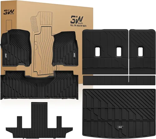 Miniatura 30 de 3W Alfombrillas de piso para Chevy Equinox 2018-2023 2024/Alfombrillas de piso GMC Terrain, TPE para todo clima con ajuste personalizado