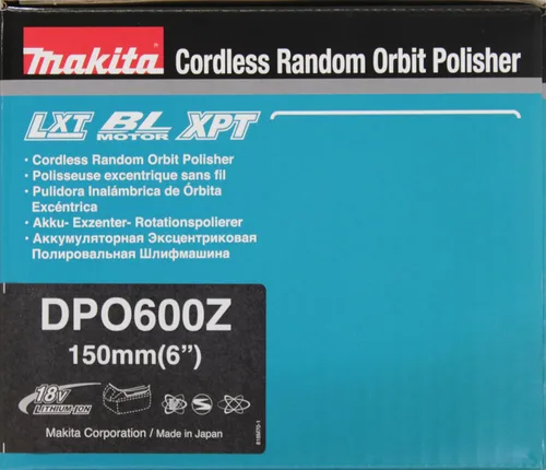 Miniatura 18 de Makita DPO600Z 18V Li-Ion LXT Pulidora de órbita aleatoria sin escobillas - Baterías y cargador no incluidos