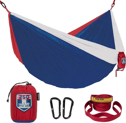 Miniatura 38 de Wise Owl Outfitters Hamaca de camping – Hamaca portátil de 500 libras con correas de árbol – viajes, mochileros, senderismo, equipo de campamento al