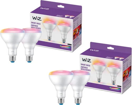 Miniatura 9 de WiZ - Bombilla inteligente LED BR30 de 65 W a color, paquete de 1, E26, para interiores, se conecta a tu Wi-Fi existente, controla con voz