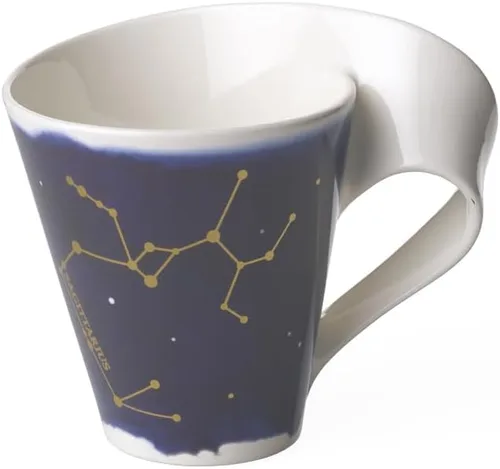 Miniatura 11 de Villeroy & Boch NewWave - Taza de estrellas con asa, bonita forma con motivo de acuario, porcelana premium, fabricada en Alemania, apta