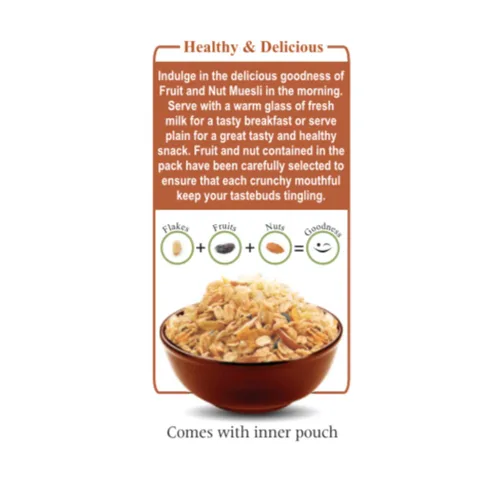Miniatura 7 de Patanjali Muesli Fruit & Nut 450G-T