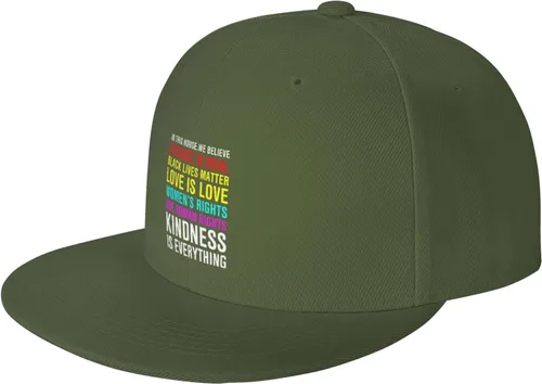 Miniatura 37 de Pride Flag in This House We Believe Science is Real Black Lives Matter Baseball Hats for Men Dad Hat,Black