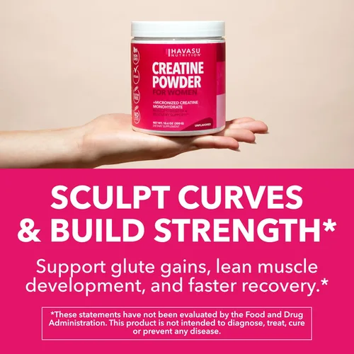 Miniatura 3 de Creatina para Mujeres - Formulada para Mujeres - 3g de Monohidrato de Creatina Micronizada por Porción para Apoyar la Energía, Masa Muscular Magra