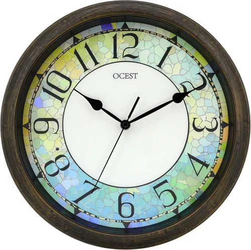 OCEST Reloj de pared iluminado de 13 pulgadas, reloj de pared iluminado silencioso que brilla en la oscuridad, funciona con pilas para dormitorio,