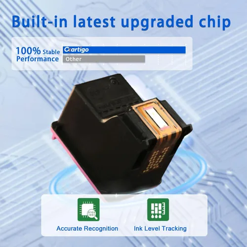 Miniatura 7 de Cartuchos de tinta 62XL de alto rendimiento compatibles con HP 62, compatible con impresoras HP Envy 5540 5640 5660 7644 OfficeJet 5740 5741 8040