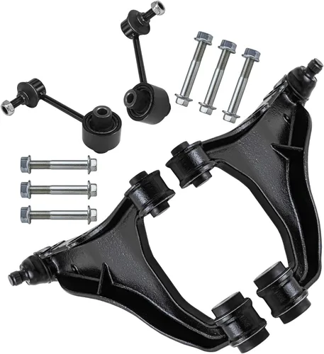 Miniatura 207 de Detroit Axle - Kit de 4 brazos de control delanteros para Ford Mustang 05-10, 2 brazos de control inferiores, 2 puntales 2005 2006 2007 2008 2009
