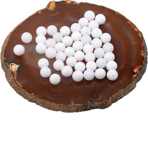 Miniatura 10 de Cuentas sueltas de 0.315 pulgadas/8mm de piedra natural redonda para hacer joyas con cordón elástico Sodalita azul