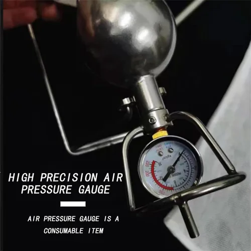 Miniatura 6 de Máquina de palomitas de maíz de aire caliente, máquina de palomitas de maíz de alta presión, de acero inoxidable, calentador de fuego, para fiesta