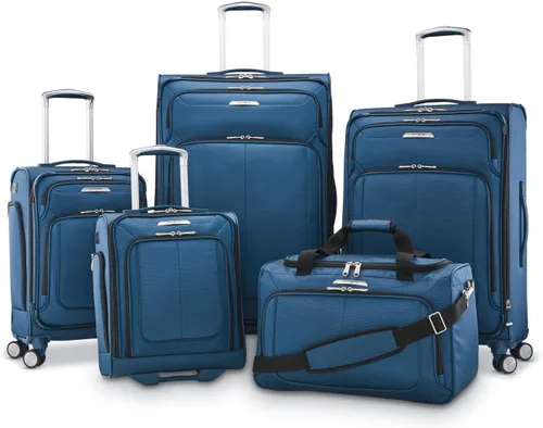 Miniatura 6 de Samsonite Solyte DLX Softside - Equipaje extensible con ruedas giratorias, azul (Mediterranean Blue)), 123569-0559