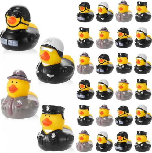 Deekin 50 piezas patos de goma a granel de 2 pulgadas, favores de fiesta, decoraciones para cumpleaños, fiesta de piscina, ocupación, cosplay