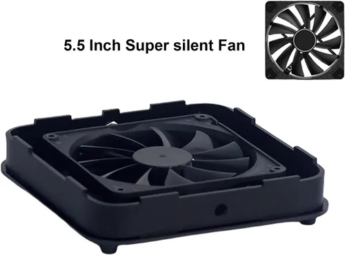 Miniatura 4 de Mini soporte MAC, diseño de mini ventilador de refrigeración, chasis de modificación de viento súper fuerte, equipado con un ventilador silencioso
