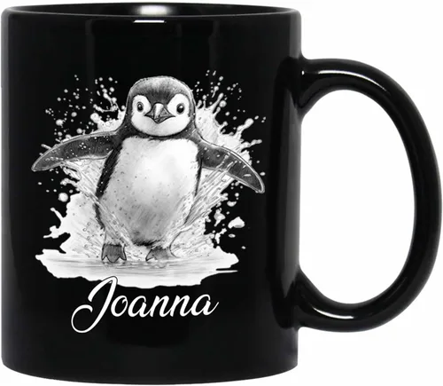 Miniatura 21 de Taza de café negra con diseño de oso de lápiz personalizada, regalo para los amantes de los osos, mamá y papá, taza de café de oso con dibujos