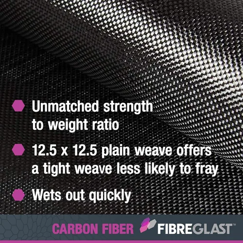 Miniatura 3 de Fibre Glast Tapete de tela de fibra de carbono, tela de grafito aerodinámico ligero de alta resistencia para automóviles, aeroespaciales