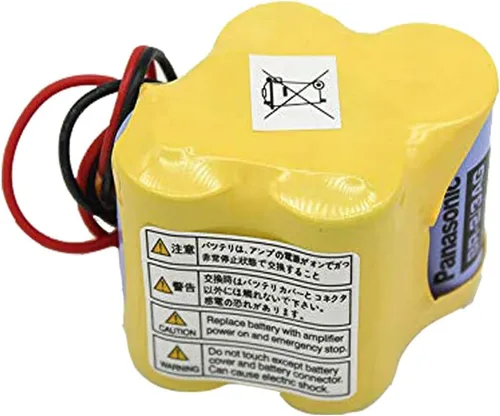 Miniatura 5 de BR-2/3AGCT4A - Batería de repuesto de 6 V 4400 mAh para sistema CNC FANUC A98L-0031-0025 con enchufe marrón