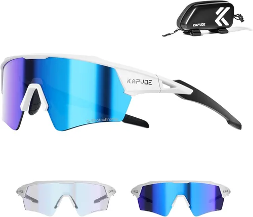 Miniatura 13 de KAPVOE Gafas de ciclismo fotocromáticas para hombres y mujeres, gafas de sol deportivas con protección UV, gafas de bicicleta de montaña, MTB