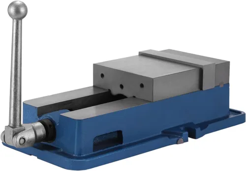 Miniatura 11 de Happybuy, tornillo de banco de 10cm ACCU de bloqueo preciso de precisión, tornillo de prensa de taladro de 10cm de ancho de mordaza, tornillo