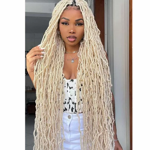 Miniatura 13 de Mytarku 8 paquetes de rastas suaves de 24 pulgadas con extremos rizados, rastas de pelo sintético de ganchillo bohemias para mujeres rastas de 1b