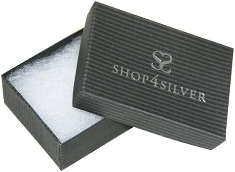 Miniatura 3 de Plata de ley 10inch macizo pulido Fancy Enlace Tobillera