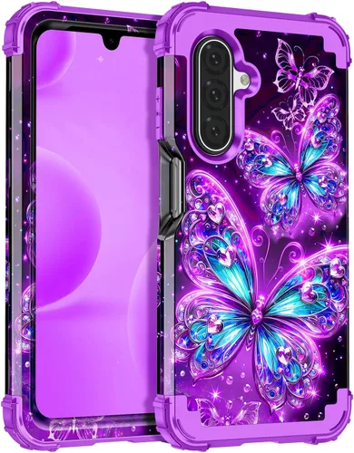Miniatura 104 de Casetego Funda para Galaxy A16 5G, Tres Capas de Alta Resistencia Robusta a Prueba de Golpes, Protección Completa Rugosa de PC Duro + Parachoques