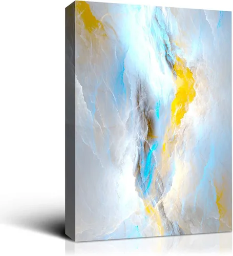 Miniatura 8 de Denzoer - Lienzo decorativo para pared, pintura abstracta, decoración de pared, pintura contemporánea con envoltura de galería, ilustraciones