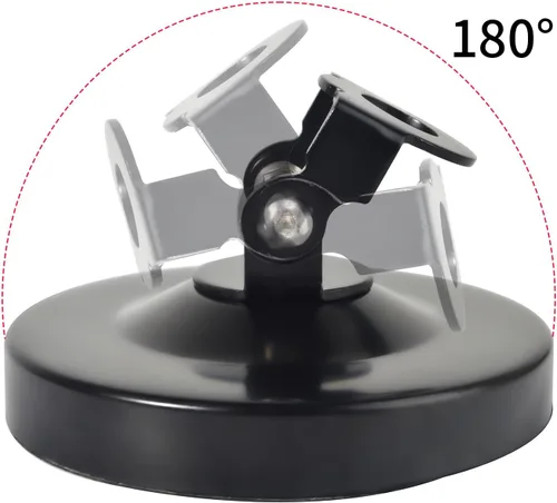 Miniatura 5 de TWAYRDIO Ángulo ajustable 180 ° antena de radio montaje magnético 10CM/4 pulgadas base para coche transceptor móvil