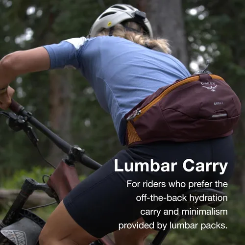 Miniatura 3 de Osprey Savu - Riñonera de ciclismo de 2 litros para hombre y mujer, color morado albaricoque Púrpura