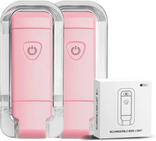 Miniatura 14 de EGWASER Luz de lectura de libros, luces LED portátiles recargables por USB con clip para leer en la cama, 3 luces ajustables regulables para 1