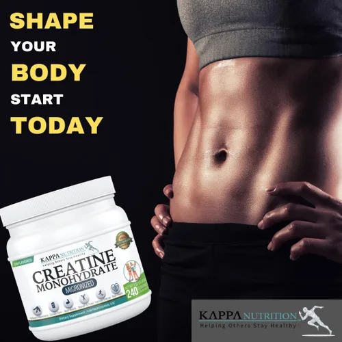 Miniatura 4 de Kappa Nutrition Monohidrato de creatina en polvo, fórmula de aminoácidos puros, apoya la fuerza muscular, la energía celular y el enfoque mental*