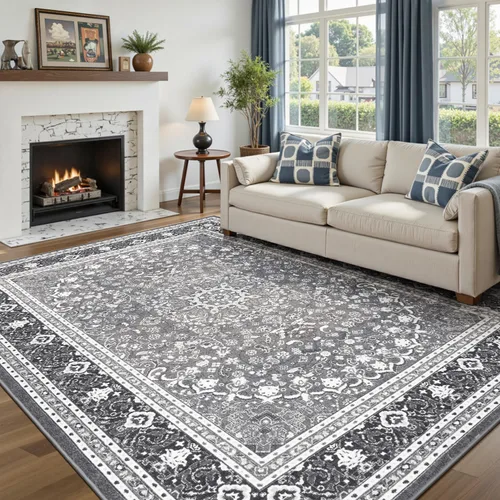 Miniatura 39 de Lofus Alfombra de pasillo de 2 x 10 pies para pasillos, alfombra verde lavable con parte trasera de goma antideslizante, alfombra suave de pelo bajo