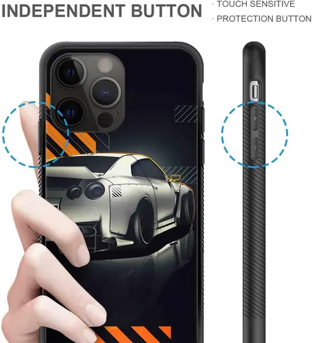 Miniatura 4 de Funda compatible con iPhone 13, fundas de teléfono para hombres y mujeres, goma de silicona suave totalmente envuelta, marco antideslizante y a