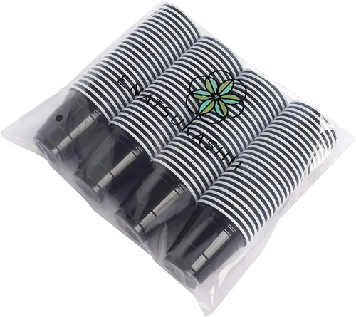 Miniatura 9 de Vasos de chupito de plástico reutilizables – Vasos de fiesta de 2 onzas en varios colores rosa, azul, verde, negro Perfecto para fiestas