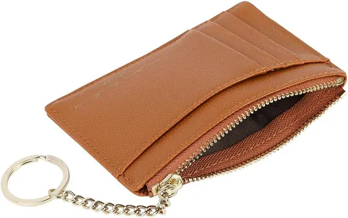 Miniatura 4 de Cartera minimalista para mujer, 8 tarjetas, monedero, monedero, bolsillo frontal, Casual
