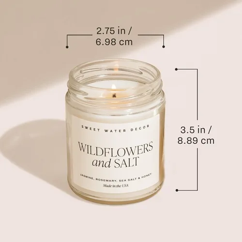 Miniatura 4 de Sweet Water Decor Vela perfumada de Navidad con aroma a canela, árboles, naranja y clavo - Vela de invierno perfumada - Velas de Navidad