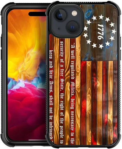 Miniatura 57 de Funda compatible con iPhone 12 Mini, fundas para mujeres y niñas, a prueba de golpes, antiarañazos, Betsy Ross de 13 estrellas, bandera Betsy Ross
