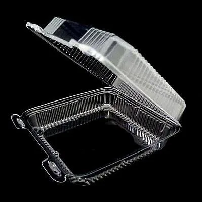 Miniatura 2 de Durable Packaging Contenedor de plástico transparente con bisagras de 9 x 9 x 3 pulgadas (paquete de 25)