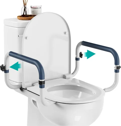 Miniatura 9 de PELEGON Rieles de Seguridad para Inodoro (250 lb) - Rieles de Seguridad para Inodoro Ajustables, Barra para Inodoro para Adultos Mayores, Rieles