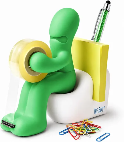 Miniatura 12 de Dispensador de cinta adhesiva The Butt – Regalos divertidos para hombres – Cosas raras, accesorios de escritorio para hombres – Novedad y divertidos