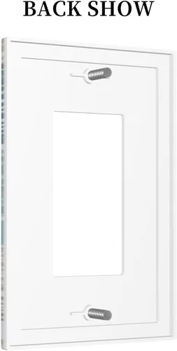 Miniatura 938 de Placa Decorativa de Pared de Granja Rústica con Cuerno de Madera para Puerta de Granero 1 Banda Duplex Cubiertas de Toma Eléctrica Soltera